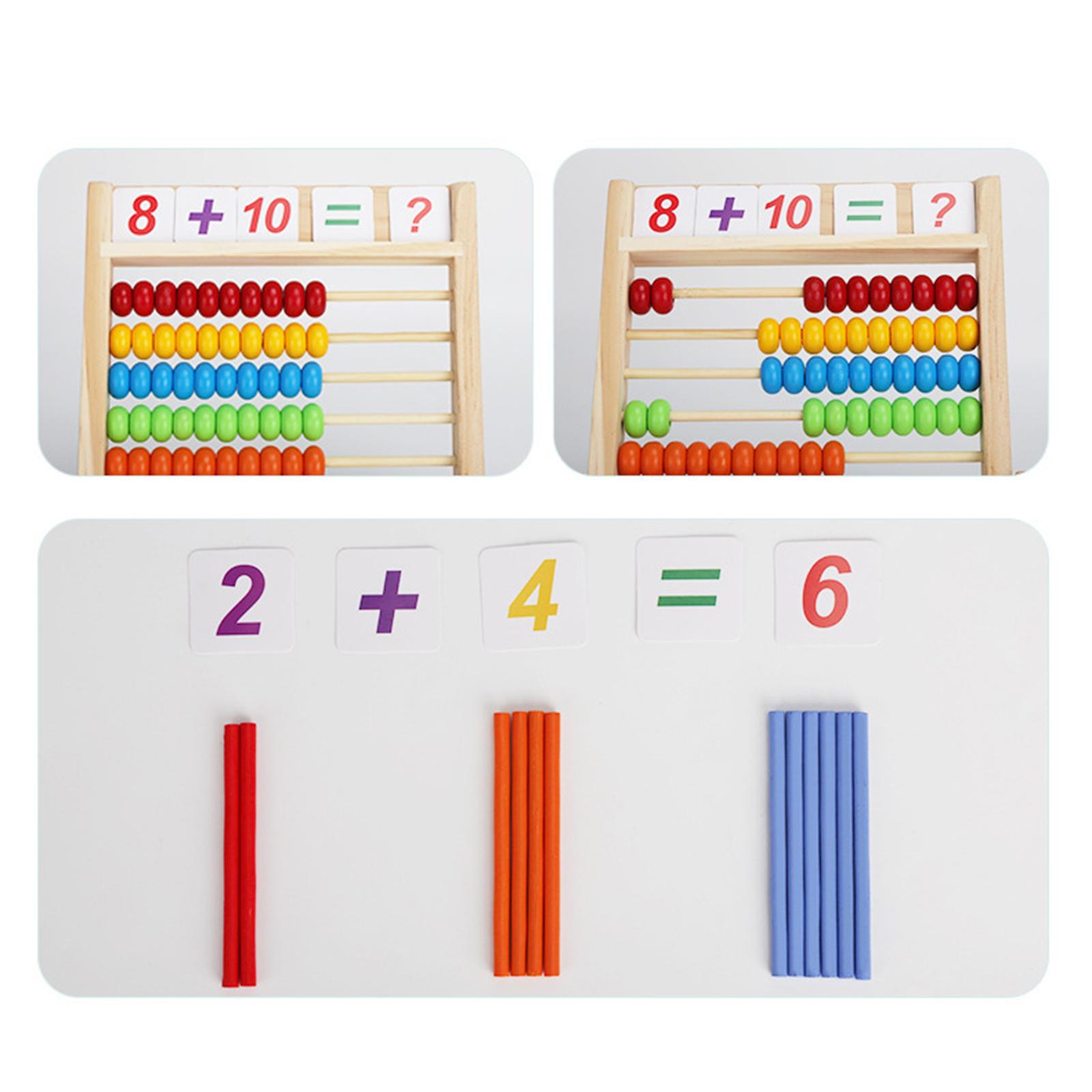 Kids Education Number - Educational Wooden Abacus Counting Frames Toy