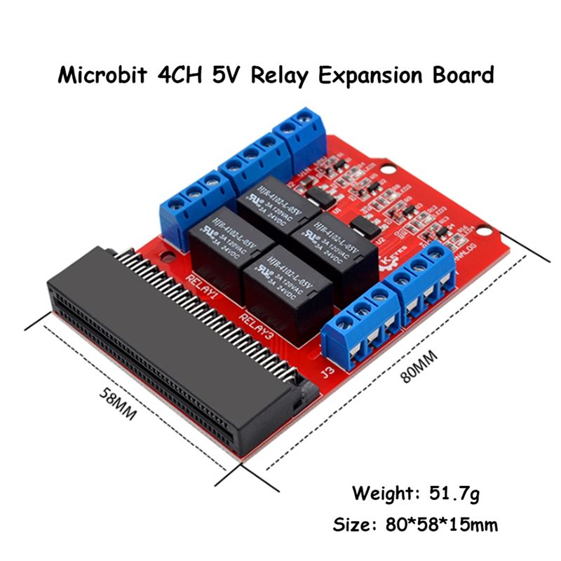 TCE Microbit 4 Channel Relay M - Kids Education Channel recension och pris