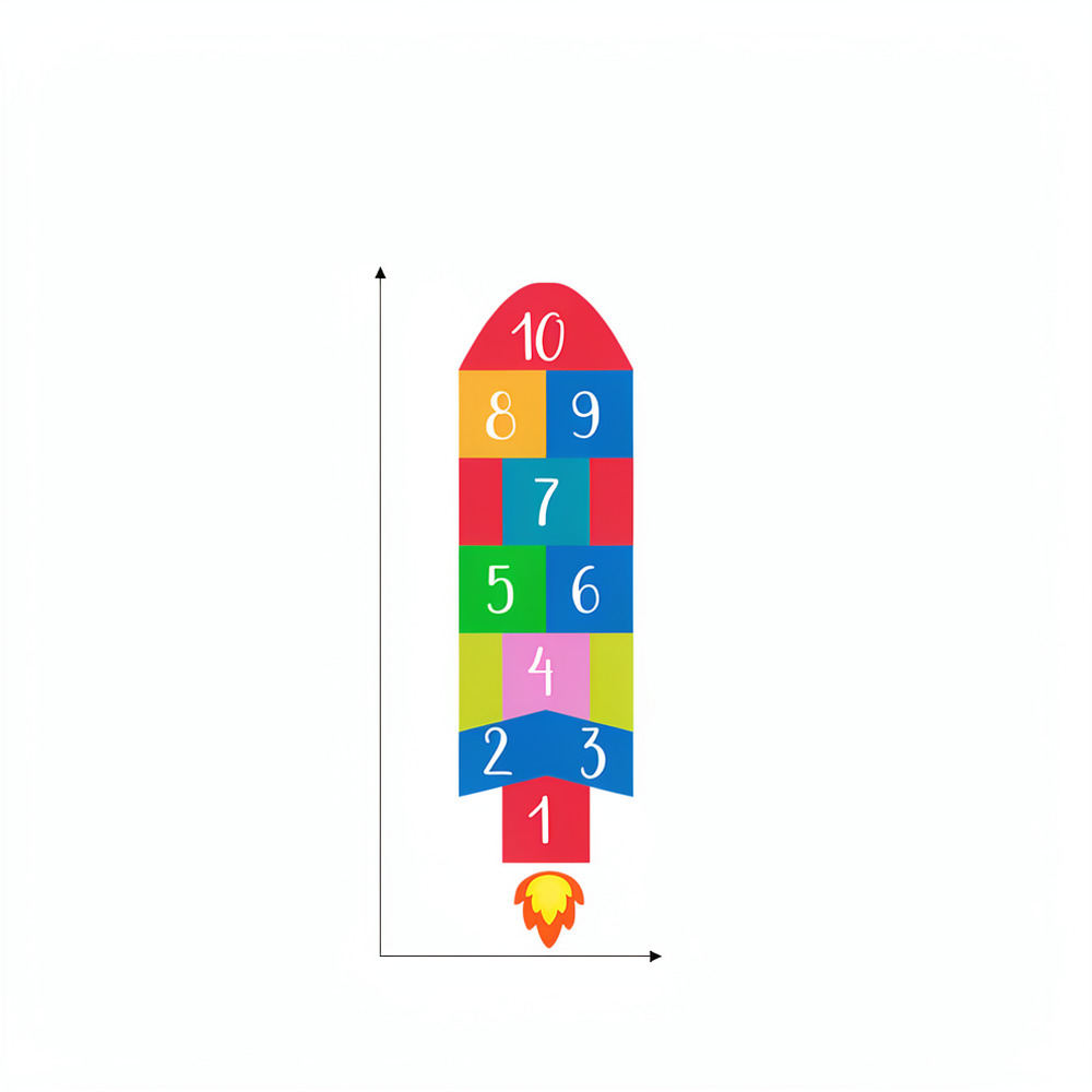 Creative Rocket Hopscotch Wall - Kids Education Activities recension och pris