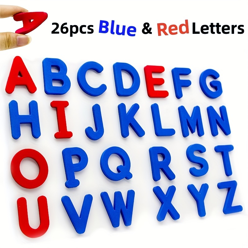 Red & Blue English Letter Magn - Kids Education Number recension och pris