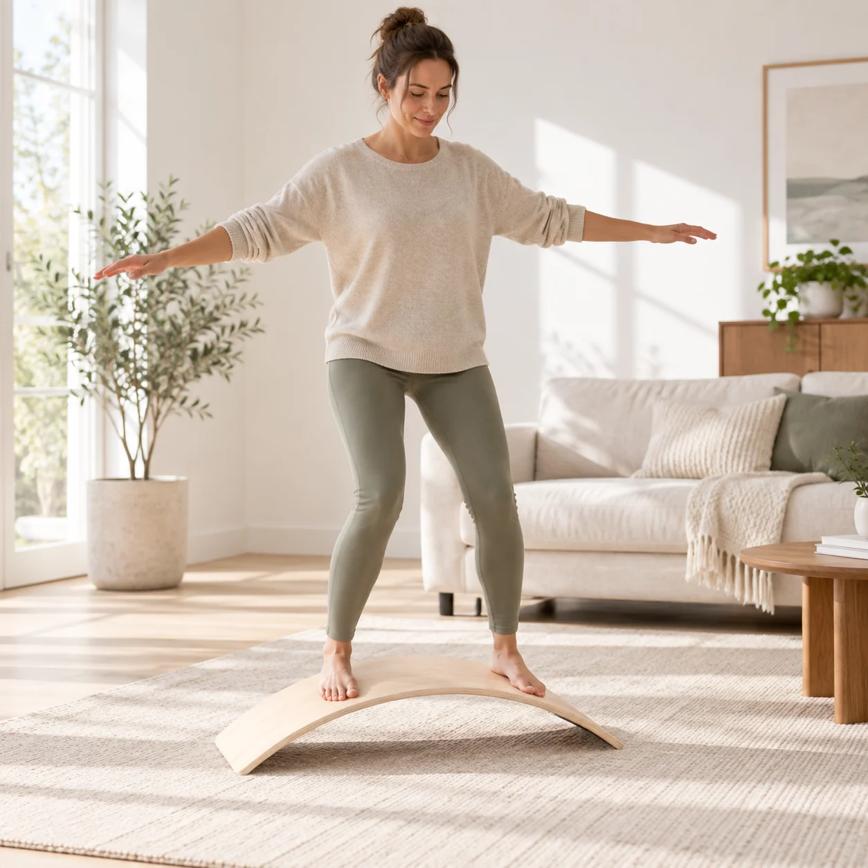 Wooden Wobble Balance Board Cu - Kids Education Activities recension och pris